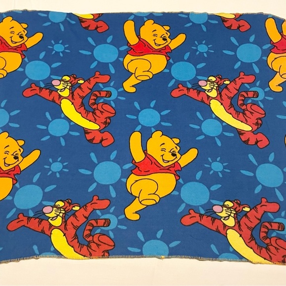 Vintage Winnie The Pooh Fleece Blanket Tigger - Picture 1 of 16